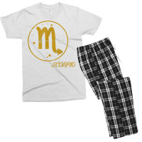 Scorpio Star Sign Zodiac Astrology Vintage Retro Birthday T Shirt Men's T-shirt Pajama Set | Artistshot