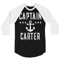 Vintage Captain Carter T Shirt Family Cruise Lake Boating 3/4 Sleeve Shirt | Artistshot