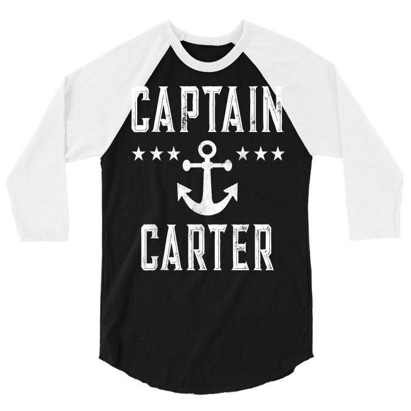 Vintage Captain Carter T Shirt Family Cruise Lake Boating 3/4 Sleeve Shirt by ReagerAero | Artistshot