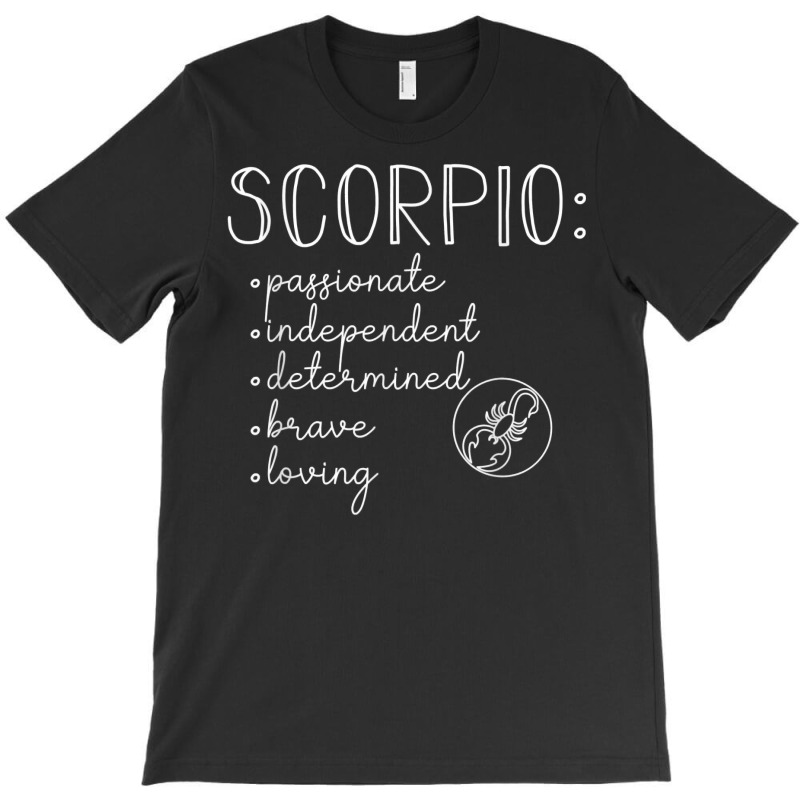 Scorpio Traits Astrology October November Birthday Gift T Shirt T-shirt | Artistshot