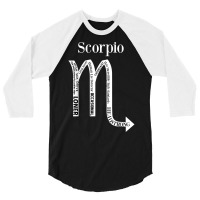 Scorpio Traits Astrology Zodiac Sign Horoscope T Shirt 3/4 Sleeve Shirt | Artistshot