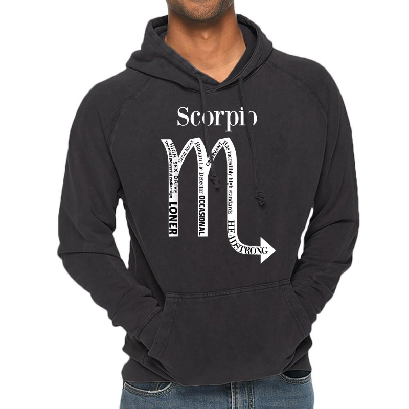 Scorpio Traits Astrology Zodiac Sign Horoscope T Shirt Vintage Hoodie | Artistshot