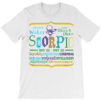 Scorpio Zodiac Astrology Horoscope Birthday Apparel Gift T Shirt T-shirt | Artistshot