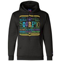 Scorpio Zodiac Astrology Horoscope Birthday Apparel Gift T Shirt Champion Hoodie | Artistshot