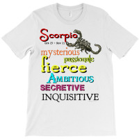 Scorpio Zodiac Horoscope Astrology T Shirt T-shirt | Artistshot