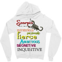 Scorpio Zodiac Horoscope Astrology T Shirt Zipper Hoodie | Artistshot