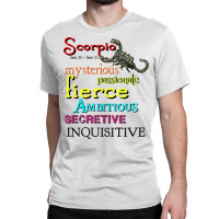 Scorpio Zodiac Horoscope Astrology T Shirt Classic T-shirt | Artistshot