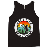 Bigfoot Hide & Seek World Champ Sasquatch Silhouette T Shirt Tank Top | Artistshot