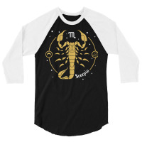 Scorpio Zodiac Sign November Birthday Astrology Scorpio T Shirt 3/4 Sleeve Shirt | Artistshot