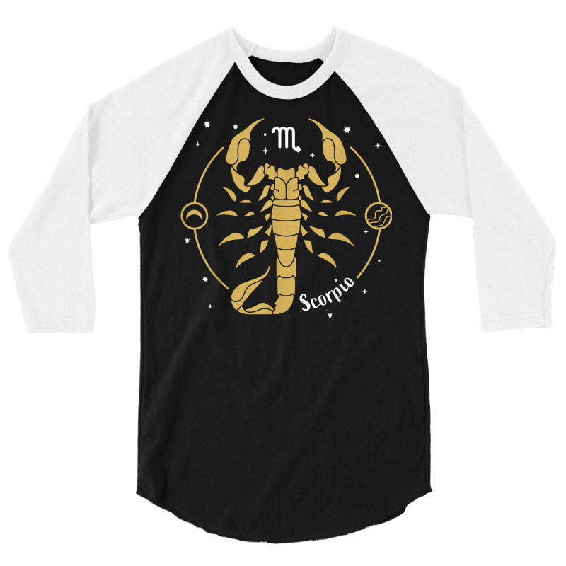 Scorpio Zodiac Sign November Birthday Astrology Scorpio T Shirt 3/4 Sleeve Shirt | Artistshot