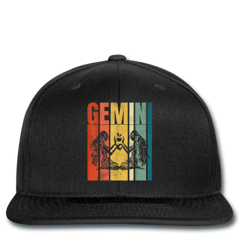 Vintage Gemini Man Astrology Lover Zodiac Gemini Birthday T Shirt Printed hat by ReagerAero | Artistshot