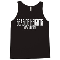 Seaside Heights New Jersey Vintage Text Pink W White Print T Shirt Tank Top | Artistshot