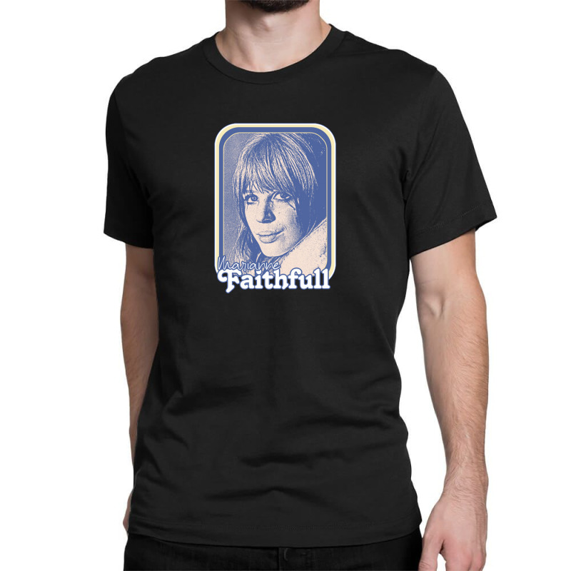 Marianne Faithfull Retro 60s Aesthetic Design Classic T-shirt by bedaopini | Artistshot