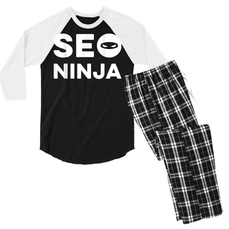 Seo Ninja Marketing Specialist Shirt Design Salesman Gift T Shirt Men's 3/4 Sleeve Pajama Set | Artistshot