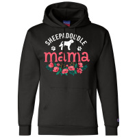 Sheepadoodle Mama Gifts Women Mom Cute Dog Lover Christmas T Shirt Champion Hoodie | Artistshot