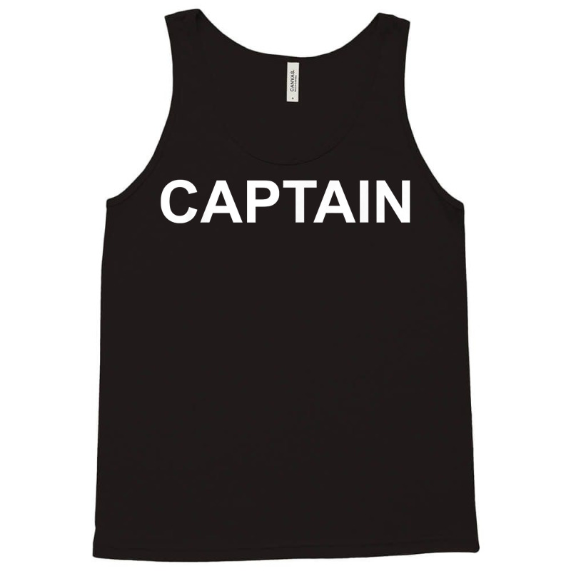 Shirt That Says Captain Text T Shirt Costume Gift Tank Top | Artistshot