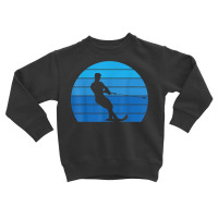 Vintage Sunset Retro Water Skiing Water Skier Athlete T Shirt Toddler Sweatshirt | Artistshot