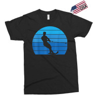 Vintage Sunset Retro Water Skiing Water Skier Athlete T Shirt Exclusive T-shirt | Artistshot