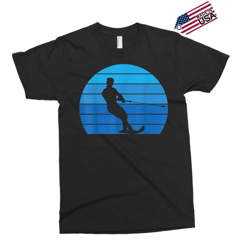 Vintage Sunset Retro Water Skiing Water Skier Athlete T Shirt Exclusive T-shirt | Artistshot