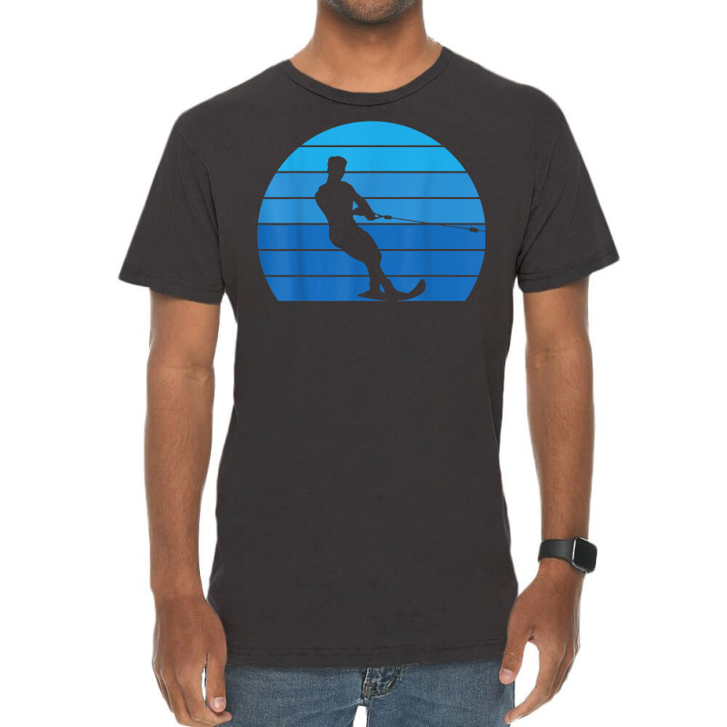 Vintage Sunset Retro Water Skiing Water Skier Athlete T Shirt Vintage T-shirt | Artistshot