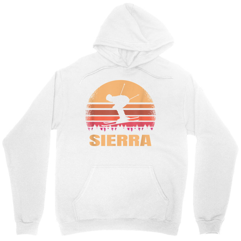 Sierra Nevada Skier Vintage Skiing At 80s Retro Ski Resort T Shirt Unisex Hoodie | Artistshot