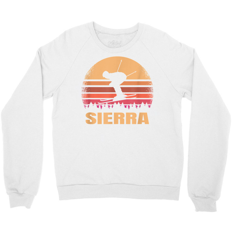 Sierra Nevada Skier Vintage Skiing At 80s Retro Ski Resort T Shirt Crewneck Sweatshirt | Artistshot