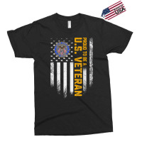 Vintage Usa Flag Proud To Be A Us Military Veteran T Shirt Exclusive T-shirt | Artistshot