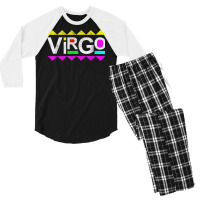 Virgo 90s Horoscope Zodiac Sign Astrology Gift T Shirt Men's 3/4 Sleeve Pajama Set | Artistshot