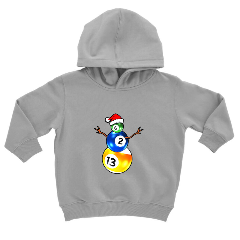 Billiards Christmas Snowman Toddler Hoodie | Artistshot