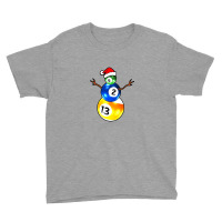 Billiards Christmas Snowman Youth Tee | Artistshot