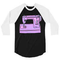 Purple Singer Sewing Machine 3/4 Sleeve Shirt | Artistshot