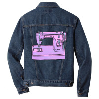 Purple Singer Sewing Machine Men Denim Jacket | Artistshot