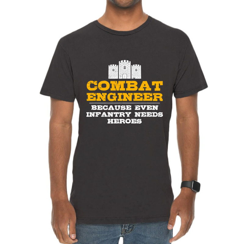 Combat Engineer   Engineer Gifts   Army Engineering T Shirt Vintage T-Shirt by longduong89 | Artistshot