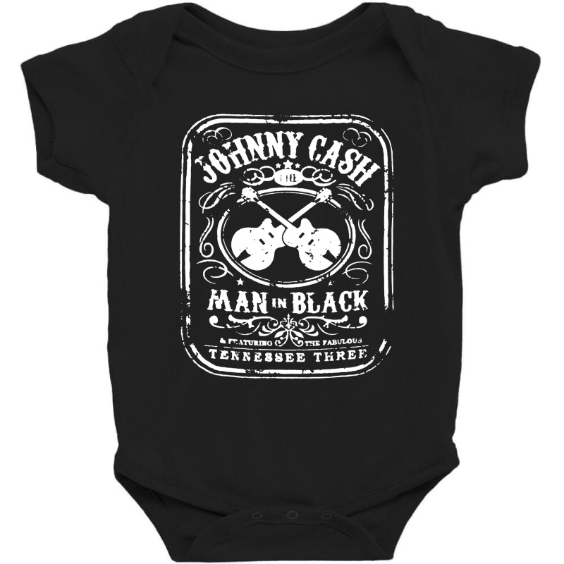 The Man In Black Vintage Baby Bodysuit by Lemah Teles | Artistshot