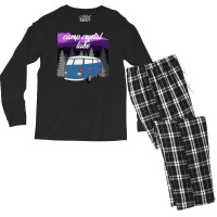 Camp Camping Camp Crystal Lakefriday 13th Camper Men's Long Sleeve Pajama Set | Artistshot