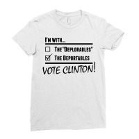 Hilary Clinton Deportables Ladies Fitted T-shirt | Artistshot