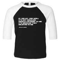 Richard Webber Quotes Toddler 3/4 Sleeve Tee | Artistshot