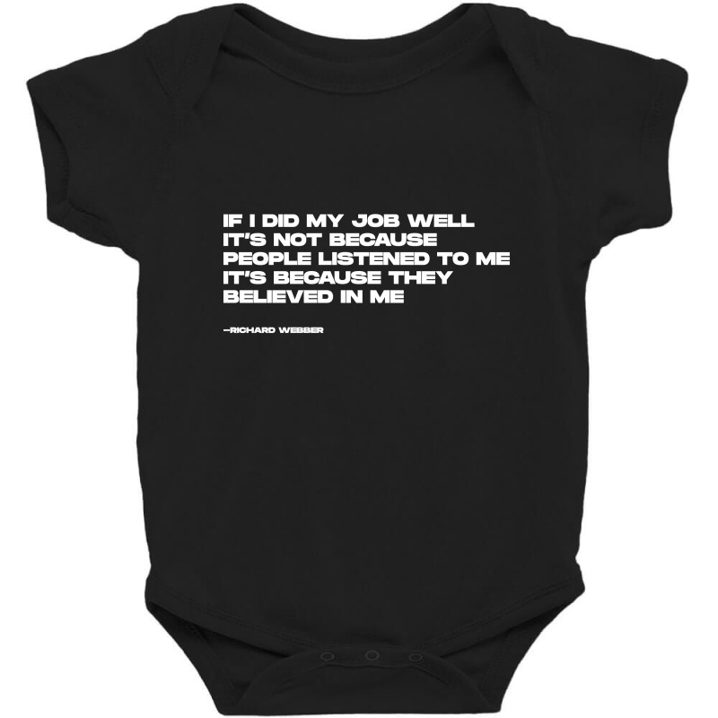 Richard Webber Quotes Baby Bodysuit by blackacturus | Artistshot