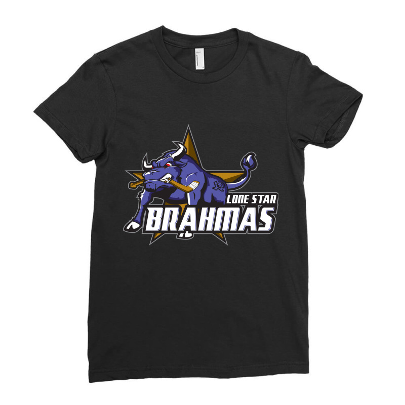 Lone Star Brahmas Ladies Fitted T-Shirt by SNOWFLAKE | Artistshot