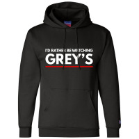 Watching Greys Champion Hoodie | Artistshot