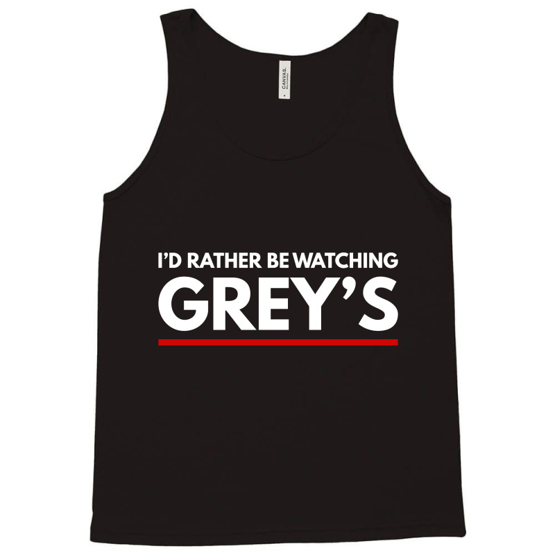 Watching Greys Tank Top by blackacturus | Artistshot