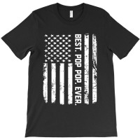 Best Pop Pop Ever Vintage American Flag T-shirt | Artistshot