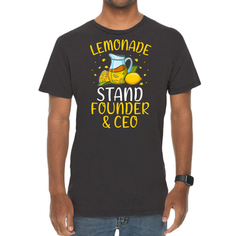 Lemonade Stand Founder & Ceo I Funny Lemon Business Summer T Shirt Vintage T-shirt | Artistshot