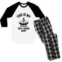 This Is My Boat Riding Shirt Men's 3/4 Sleeve Pajama Set | Artistshot