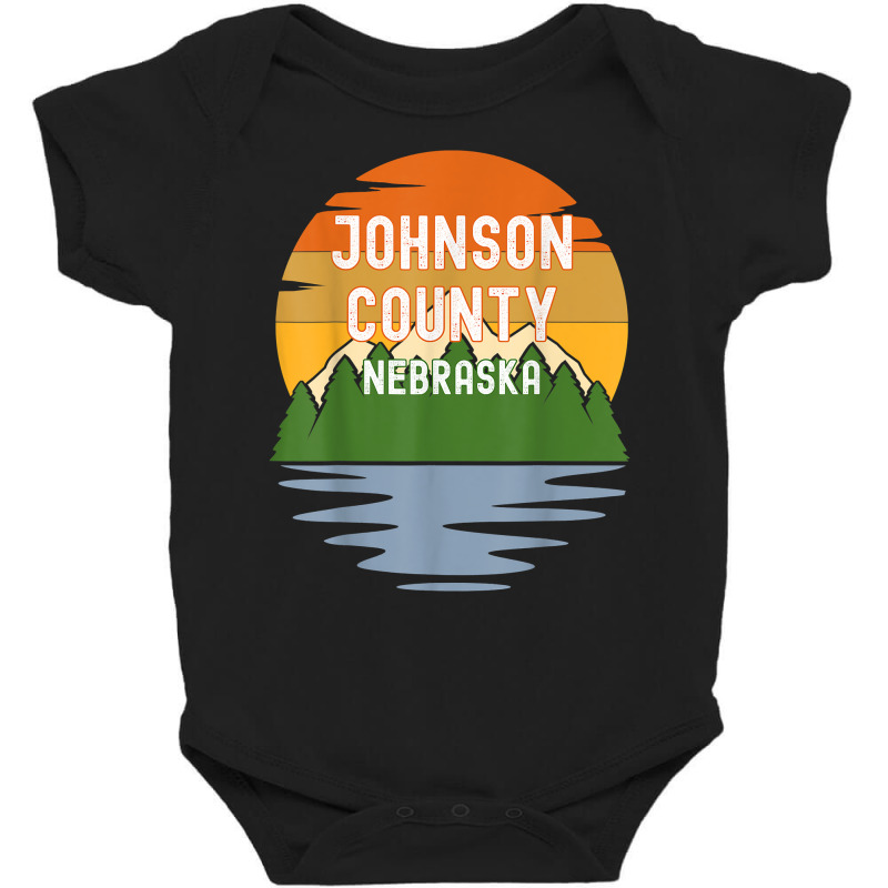 From Johnson County Nebraska Vintage Sunset T Shirt Baby Bodysuit by marshall0976 | Artistshot