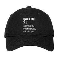 Rock Hill Girl Mo Missouri Funny City Home Roots Gift Adjustable Cap | Artistshot