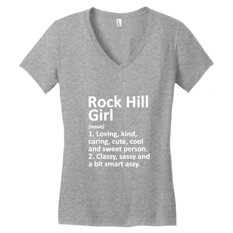 Rock Hill Girl Mo Missouri Funny City Home Roots Gift Women's V-Neck T-Shirt by AMderra12 | Artistshot