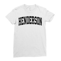 Henderson Nevada Nv Vintage Athletic Sports Black Design T Shirt Ladies Fitted T-shirt | Artistshot