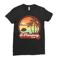 St Petersburg T  Shirt Vintage St Petersburg Florida Retro T  Shirt Ladies Fitted T-shirt | Artistshot