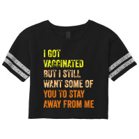 I Got Vaccinated Scorecard Crop Tee | Artistshot